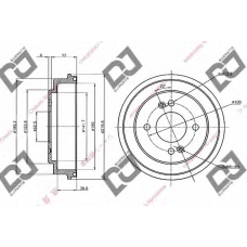 BR1106 DJ PARTS Тормозной барабан