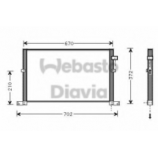 82D0226117MA WEBASTO Конденсатор, кондиционер