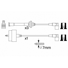 0 356 912 824 BOSCH Комплект проводов зажигания