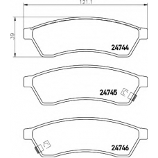 8DB 355 014-491 HELLA Комплект тормозных колодок, дисковый тормоз