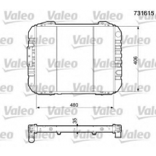 731615 VALEO Радиатор, охлаждение двигателя