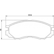 363700203123 MAGNETI MARELLI Комплект тормозных колодок, дисковый тормоз