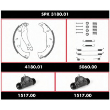 SPK 3180.01 ROADHOUSE Комплект тормозов, барабанный тормозной механизм