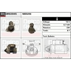 DRS3945 DELCO REMY Стартер