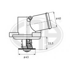 350139 ERA Термостат, охлаждающая жидкость