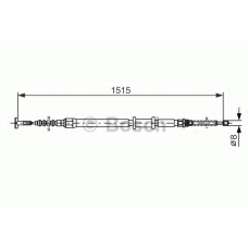 1 987 477 550 BOSCH Трос, стояночная тормозная система