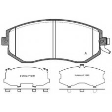 BPA0951.04 OPEN PARTS Комплект тормозных колодок, дисковый тормоз