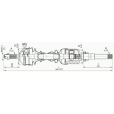 DRS6126.00 OPEN PARTS Приводной вал