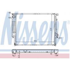 60619A NISSENS Радиатор, охлаждение двигателя