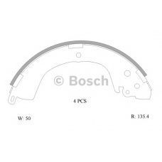 0 986 AB0 006 BOSCH Комплект тормозных колодок