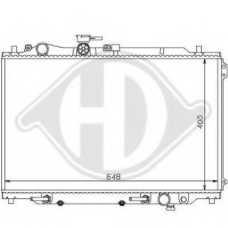 8120108 DIEDERICHS Радиатор, охлаждение двигателя