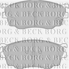 BBP1404 BORG & BECK Комплект тормозных колодок, дисковый тормоз