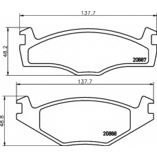 8DB 355 017-521 HELLA Комплект тормозных колодок, дисковый тормоз