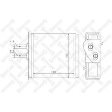 10-35007-SX STELLOX Теплообменник, отопление салона