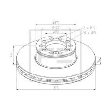 036.145-00A PE Automotive Тормозной диск