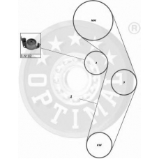 SK-1316 OPTIMAL Комплект ремня грм