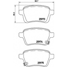 8DB 355 021-441 HELLA Комплект тормозных колодок, дисковый тормоз