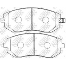 PN7460 NiBK Комплект тормозных колодок, дисковый тормоз