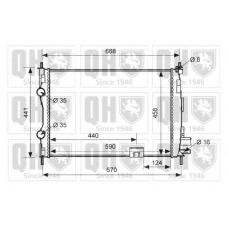 QER2619 QUINTON HAZELL Радиатор, охлаждение двигателя