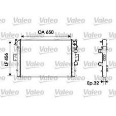 734231 VALEO Радиатор, охлаждение двигателя