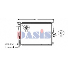 050037N AKS DASIS Радиатор, охлаждение двигателя