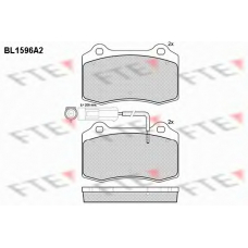 BL1596A2 FTE Комплект тормозных колодок, дисковый тормоз