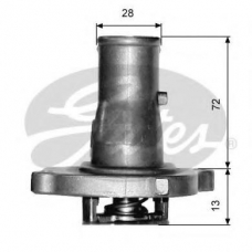 TH14887G1 GATES Термостат, охлаждающая жидкость