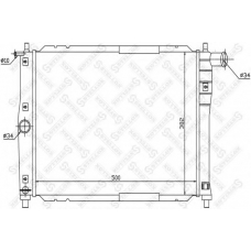 10-25340-SX STELLOX Радиатор, охлаждение двигателя