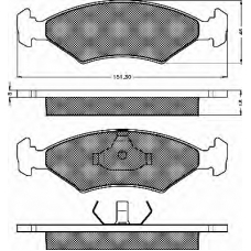 10274 BSF Комплект тормозных колодок, дисковый тормоз