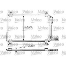 816891 VALEO Конденсатор, кондиционер