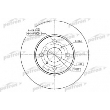 PBD2658 PATRON Тормозной диск