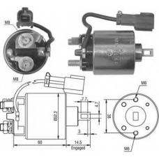 940113050445 MAGNETI MARELLI Тяговое реле, стартер