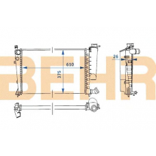 2107975 BEHR Radiator