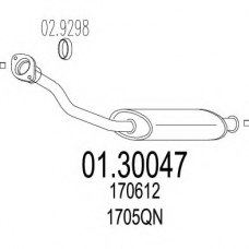 01.30047 MTS Предглушитель выхлопных газов