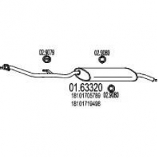 01.63320 MTS Глушитель выхлопных газов конечный