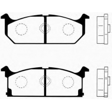 J PA-804AF JAPANPARTS Комплект тормозных колодок, дисковый тормоз