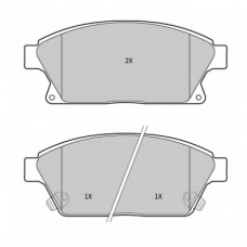 FBP-1723 FREMAX Комплект тормозных колодок, дисковый тормоз