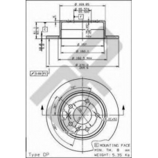 10348 METZGER Тормозной диск