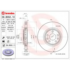 09.B352.10 BREMBO Тормозной диск