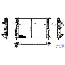 8MK 376 716-161 HELLA Радиатор, охлаждение двигателя