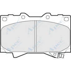 PAD1076 APEC Комплект тормозных колодок, дисковый тормоз