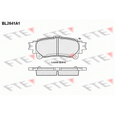 BL2641A1 FTE Комплект тормозных колодок, дисковый тормоз