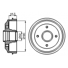 0 986 477 070 BOSCH Тормозной барабан