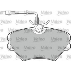 598599 VALEO Комплект тормозных колодок, дисковый тормоз