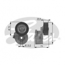 T38237 GATES Натяжной ролик, поликлиновой  ремень