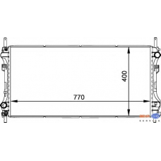 8MK 376 764-111 HELLA Радиатор, охлаждение двигателя