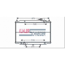 1600921 KUHLER SCHNEIDER Радиатор, охлаждение двигател