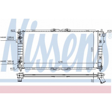 62486A NISSENS Радиатор, охлаждение двигателя