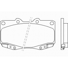 P 83 069 BREMBO Комплект тормозных колодок, дисковый тормоз