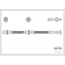 19030485 CORTECO Тормозной шланг